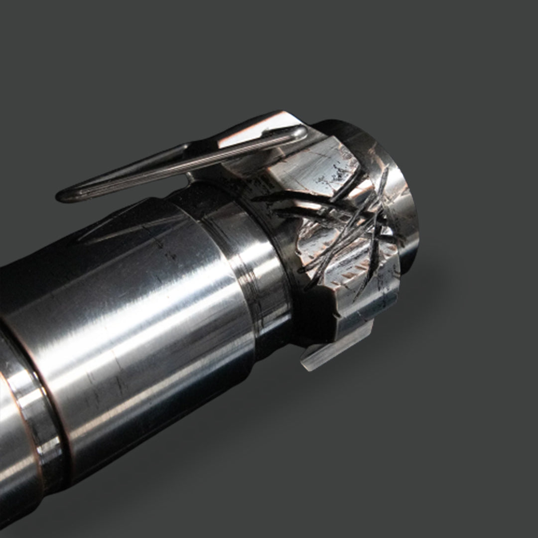 Praxeum (Empty Hilt) - Medium Weathering and Heavy Battle Scarring