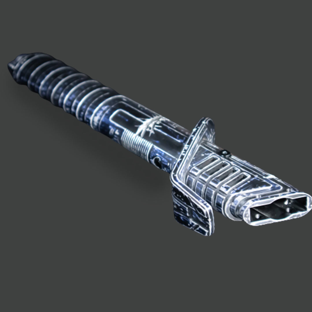 Darksaber V2 (Empty Hilt) - Heavy Weathering and Battle Scarring