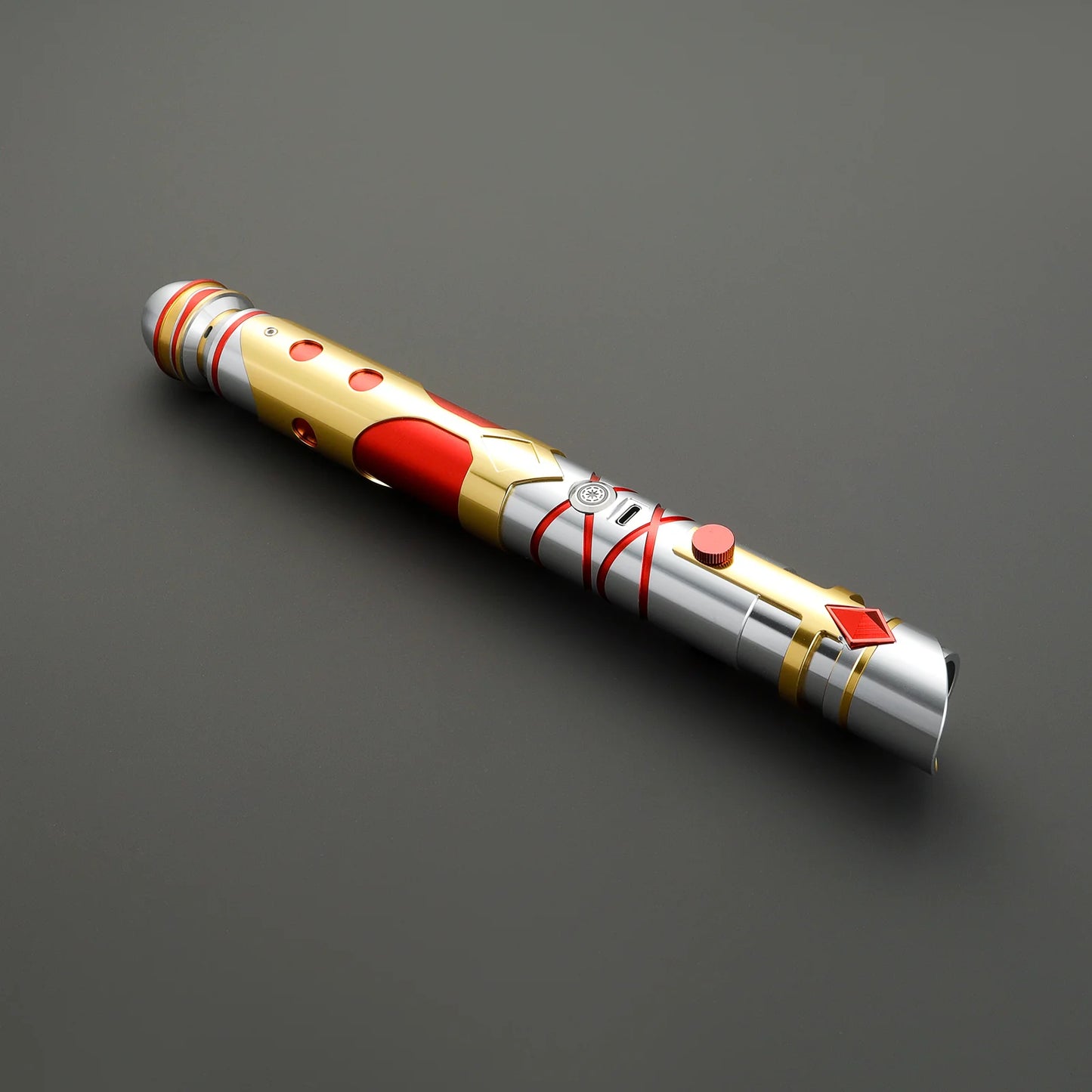 The Imperial Royal Guard – Gold, Crimson & Silver Custom Lightsaber