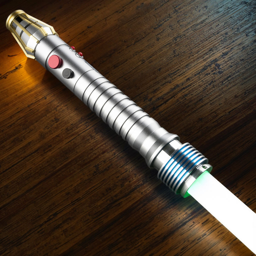 BM Lightsaber Luminara Unduli Metal Hilt RGB Neopixel Saber Combat Saber Starwars Toy Sword for Cosplay Smooth Swing Color Change Light Sword
