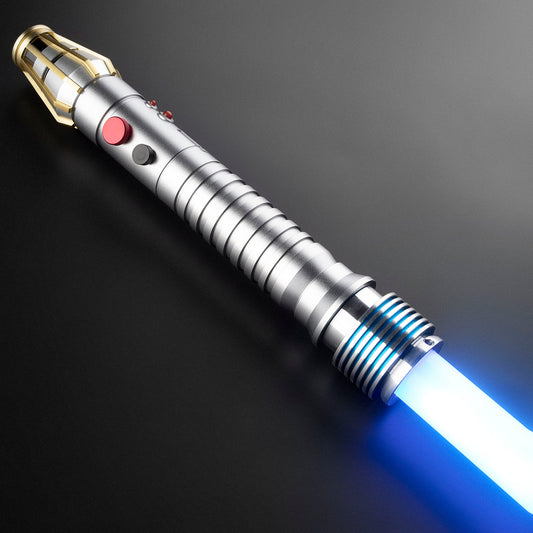 BM Lightsaber Luminara Unduli Metal Hilt RGB Neopixel Saber Combat Saber Starwars Toy Sword for Cosplay Smooth Swing Color Change Light Sword