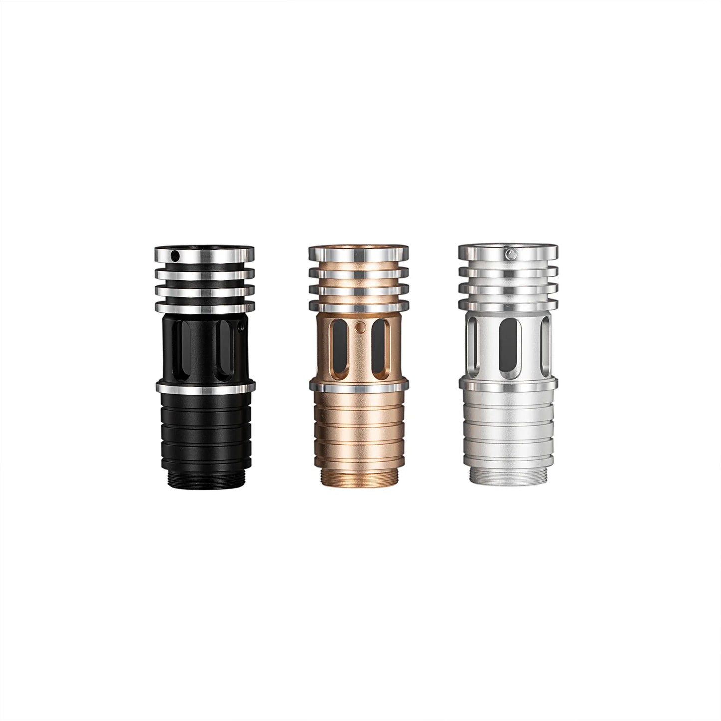 The Ribbed Slotted Window Multi-Groove Mainbody Extension Custom Red Lightsaber