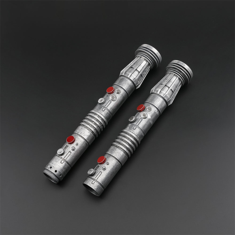 Weathered Darth Maul Double-Bladed Duelling Lightsaber - S-RGB