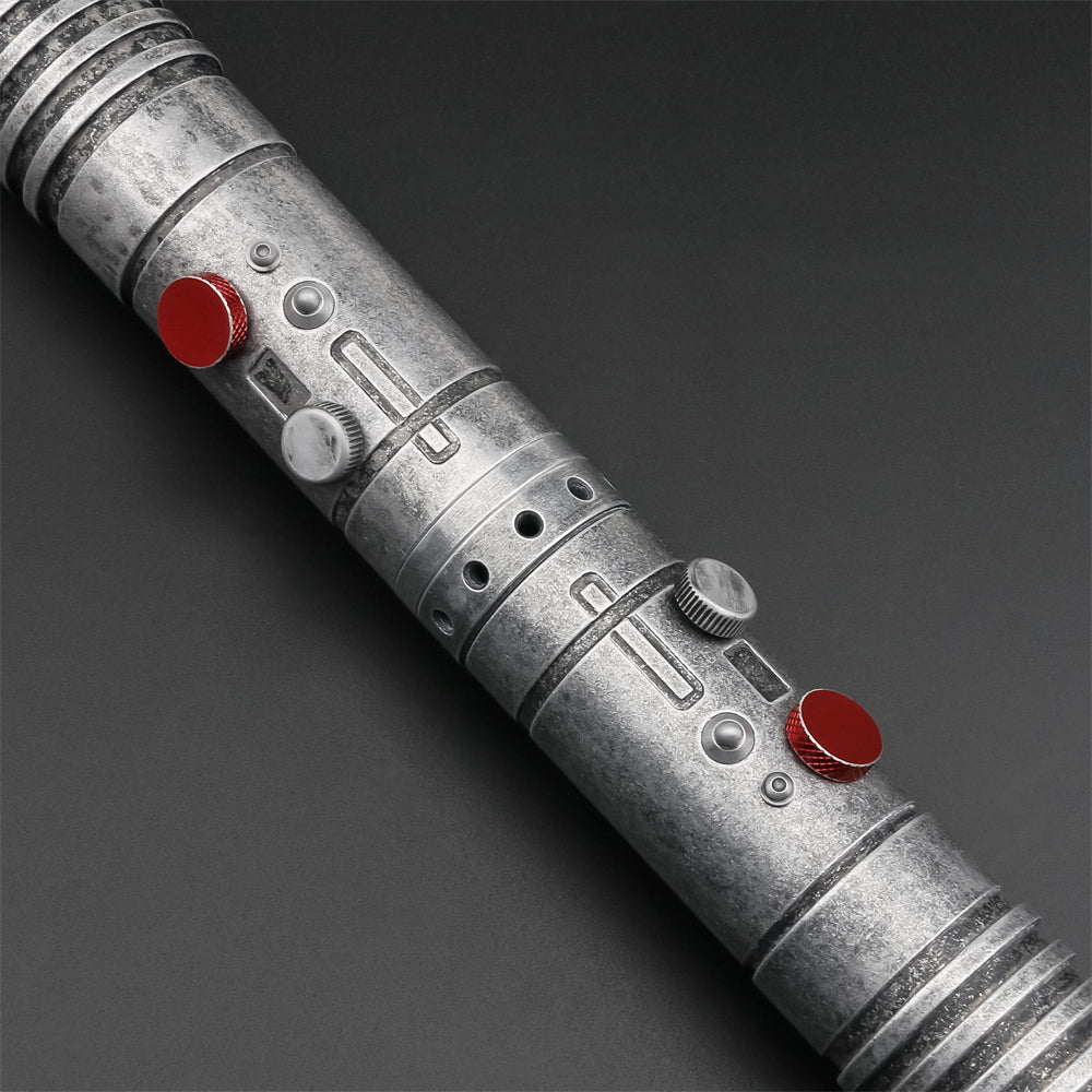 Weathered Darth Maul Double-Bladed Duelling Lightsaber - S-RGB