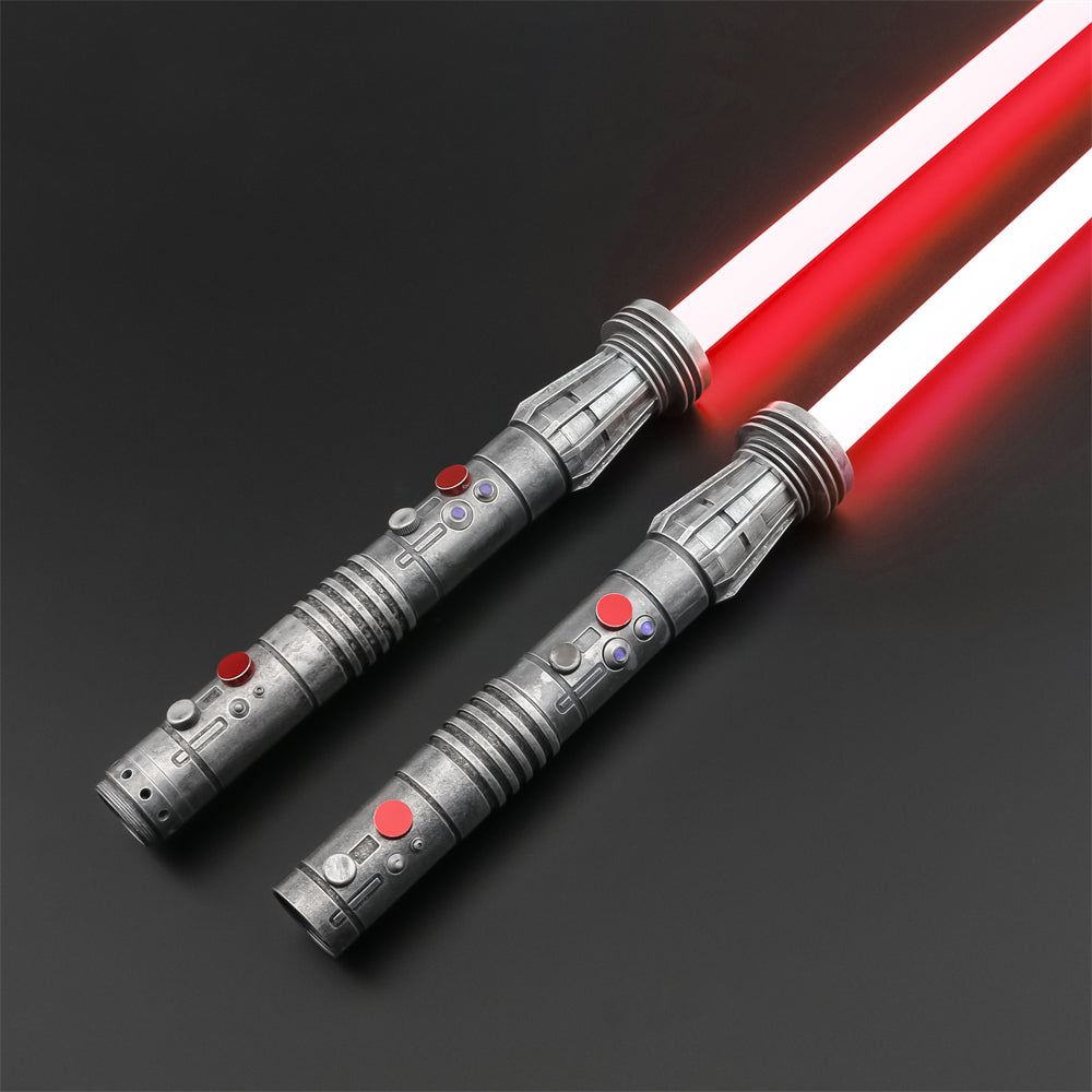 Weathered Darth Maul Double-Bladed Duelling Lightsaber - S-RGB
