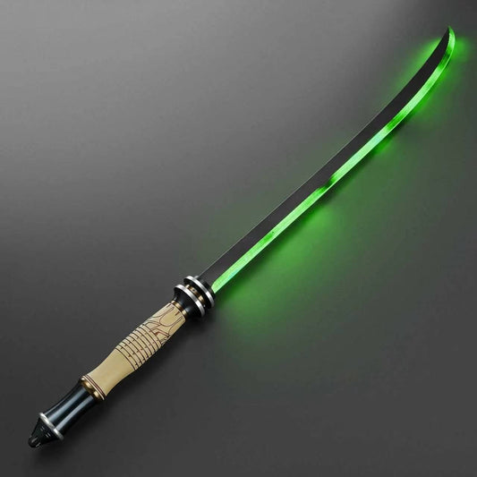 The Curved Dark Katana Blade Saber Assembly Custom Red Lightsaber