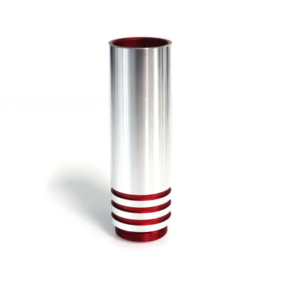The Polished Quad-Accent Grip Sleeve Custom Red Lightsaber