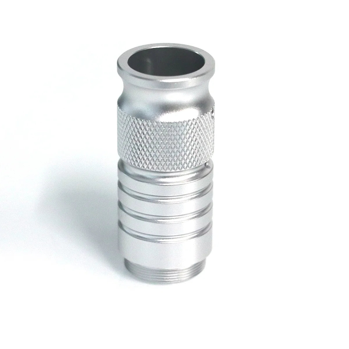 The Silver Knurled Ring Custom Red Lightsaber