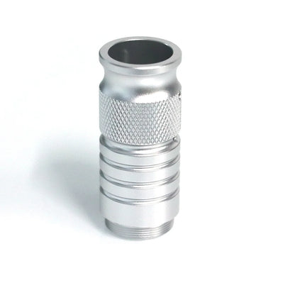 The Silver Knurled Ring Custom Red Lightsaber