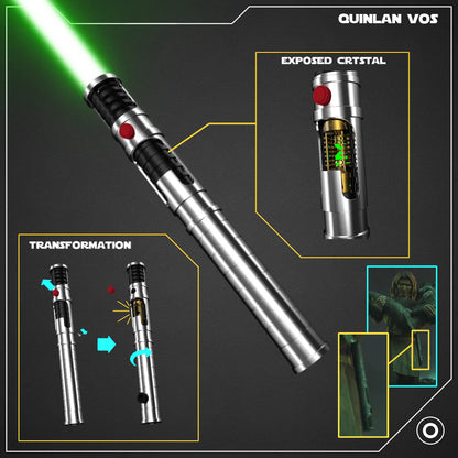 BM Saber Quinlan Vos's Crystal Lightsaber Bluetooth App Control Neopixel