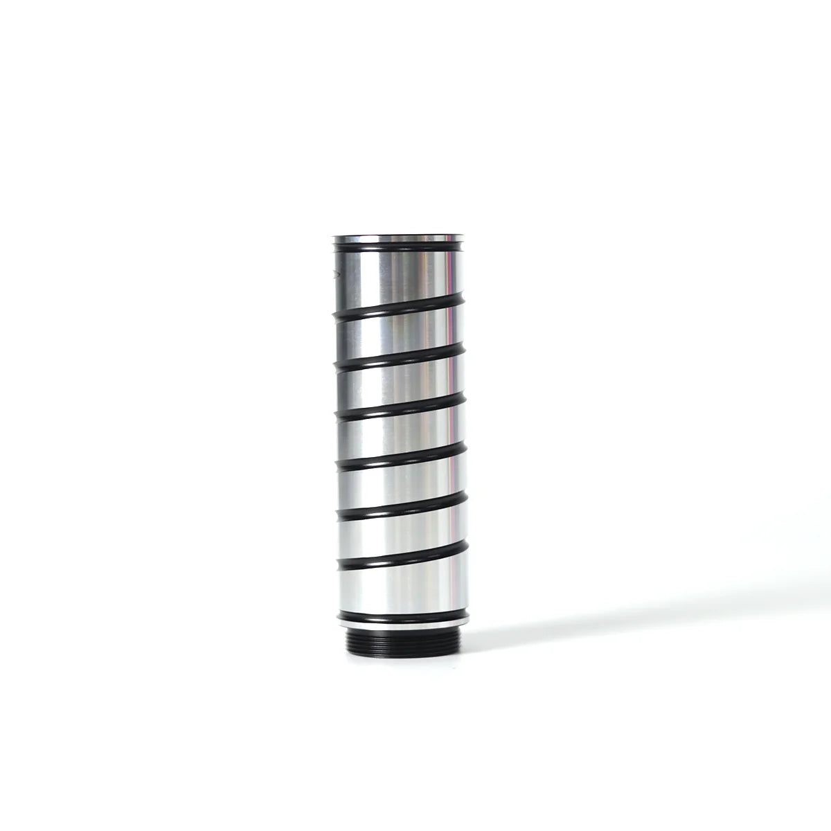 The Polished Dual-Tone Ribbed Grip Section Custom Red Lightsaber