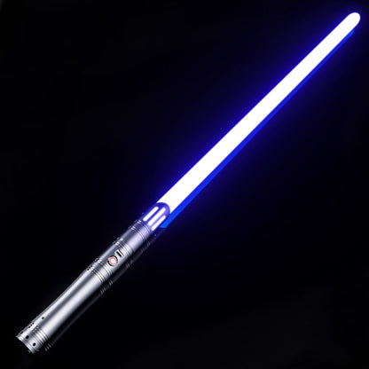 Brushed Silver Lightsaber Hilt – Slotted Emitter Design