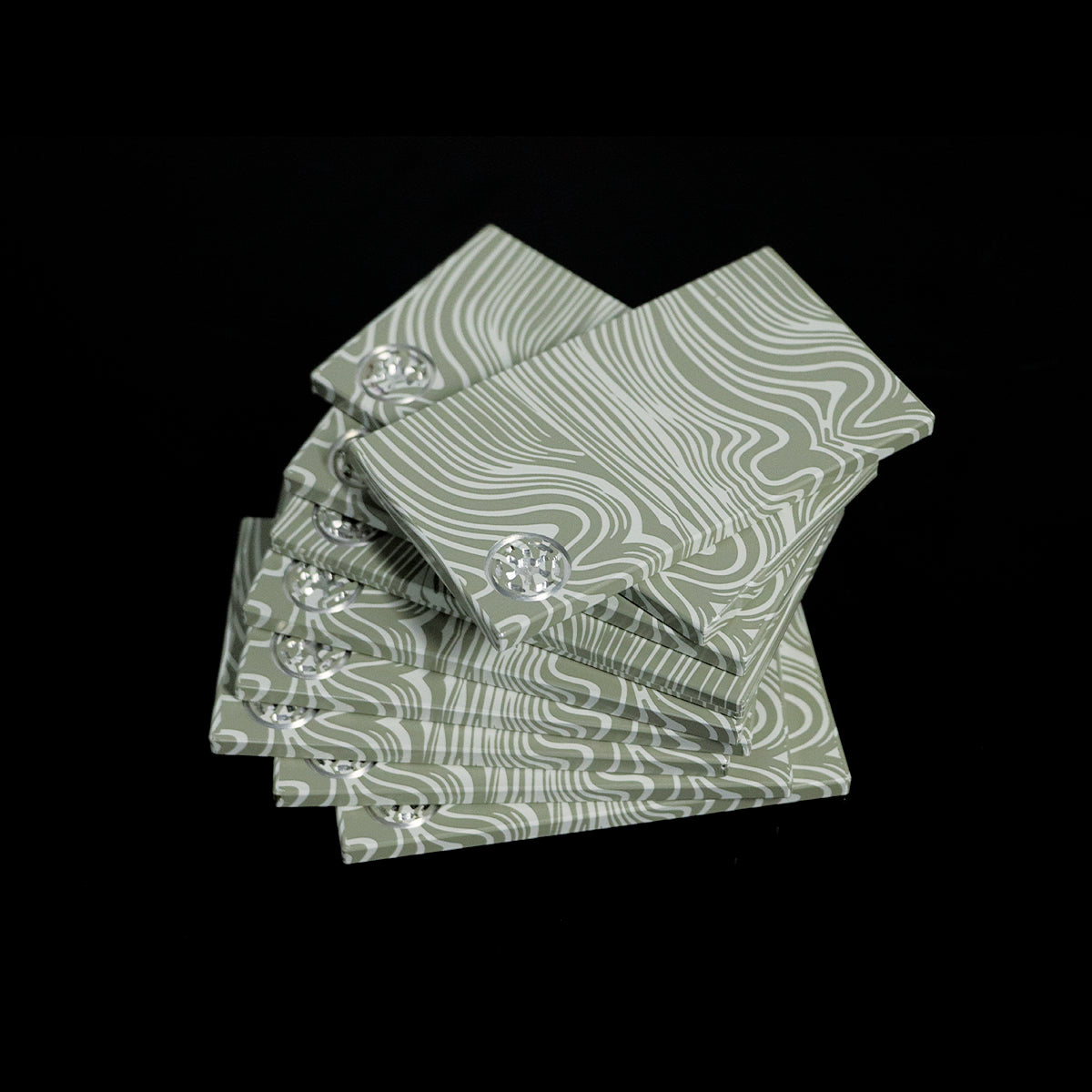 Mandalorian Beskar Credit Ingot Plate – Silver Damascus Prop Replica