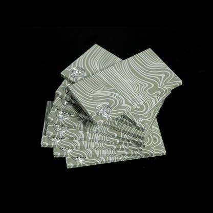 Mandalorian Beskar Credit Ingot Plate – Silver Damascus Prop Replica