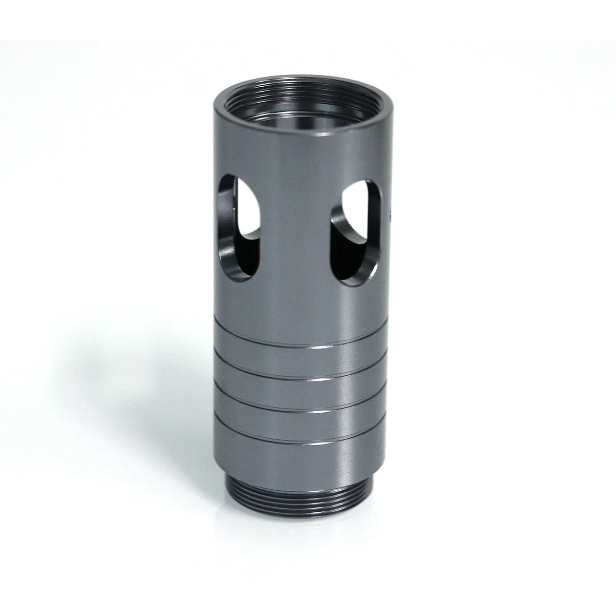 The Black Windowed Groove Emitter Custom Red Lightsaber