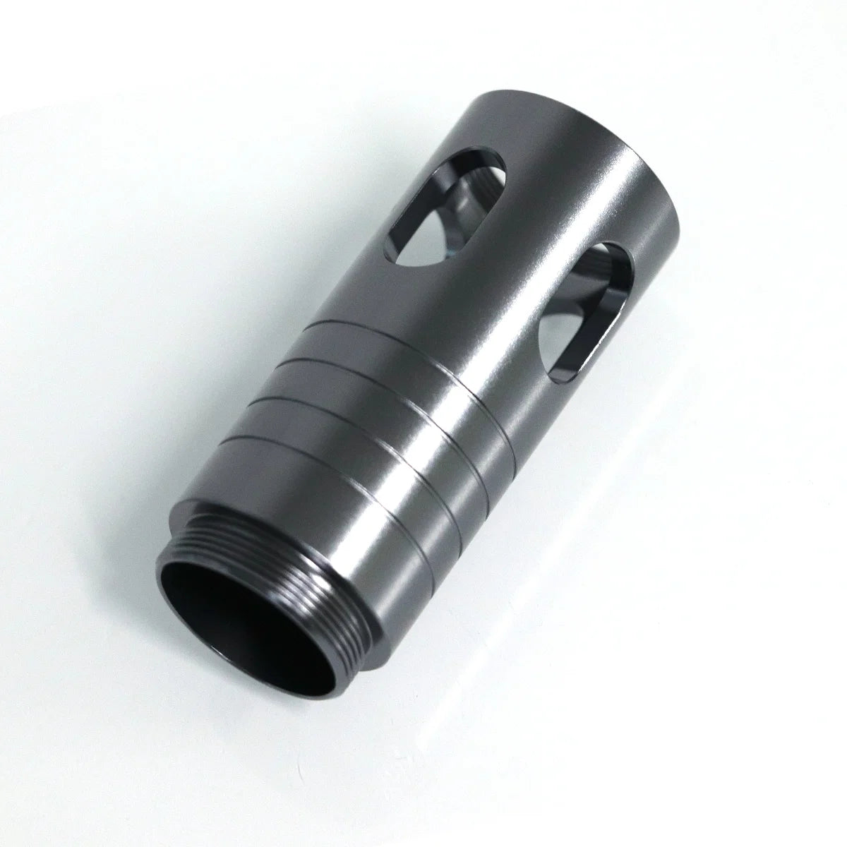 The Black Windowed Groove Emitter Custom Red Lightsaber