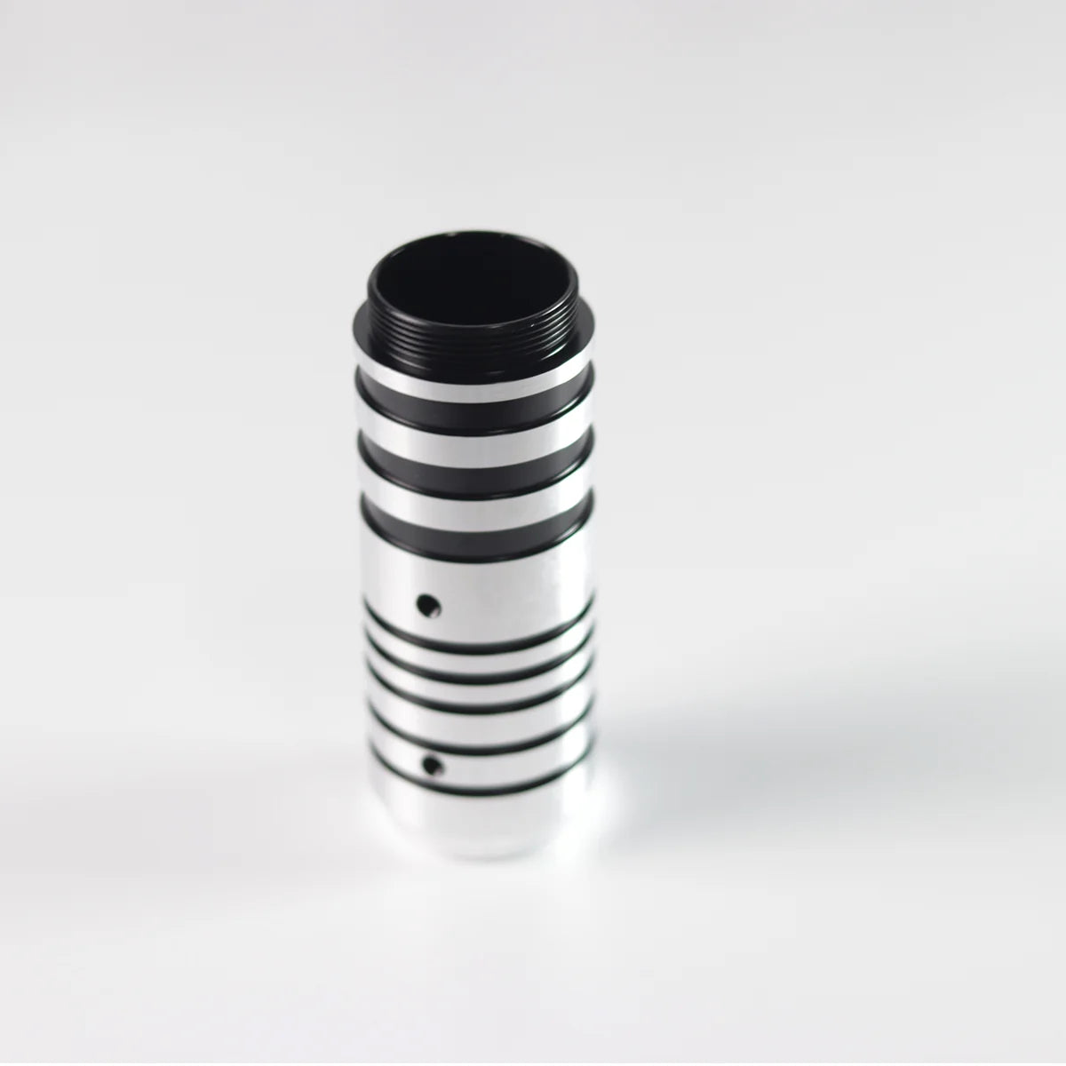 The Dual-Tone Asymmetric Ribbed Grip Custom Red Lightsaber