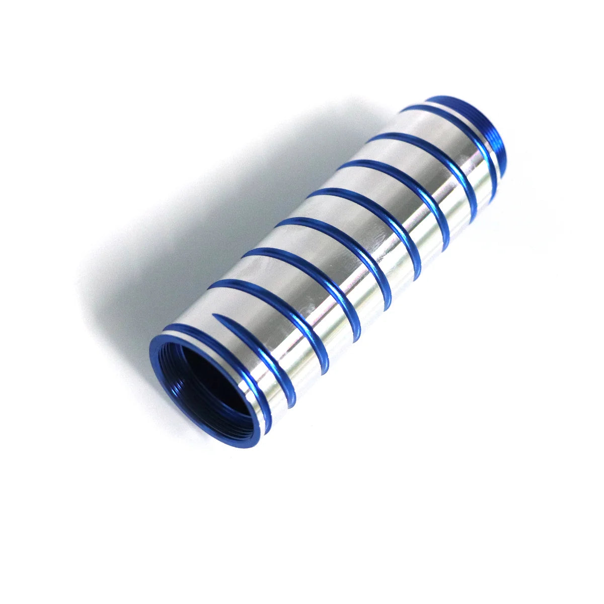 The Polished Dual-Tone Ribbed Grip Section Custom Red Lightsaber