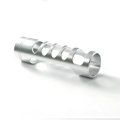 The Silver Slotted Cage Emitter Custom Red Lightsaber