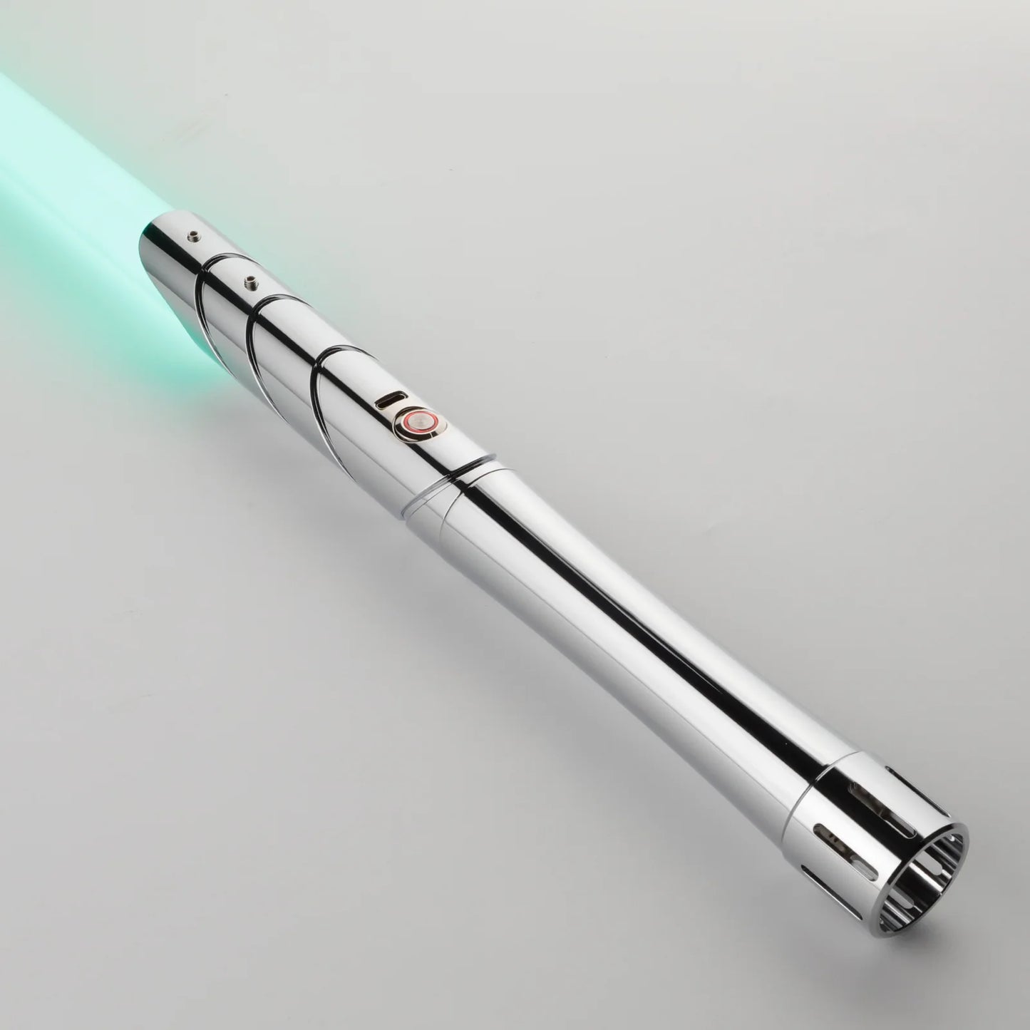 The Chrome Helix Custom Red Lightsaber