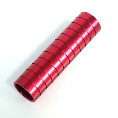 The Multi-Groove Straight Grip Extension Custom Red Lightsaber