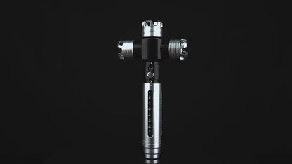 BM Lightsaber Crossguard Light Saber Xenopixel V3 Three Blades Black Hilt