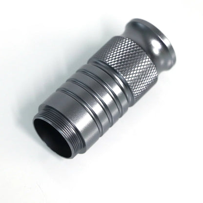 The Silver Knurled Ring Custom Red Lightsaber