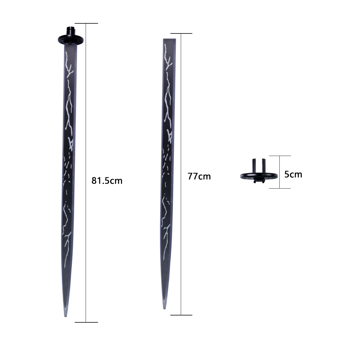 80.5cm Straight Flat Blade Attachment for 1-Inch RGB Lightsaber Hilts
