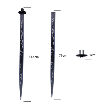 80.5cm Straight Flat Blade Attachment for 1-Inch RGB Lightsaber Hilts
