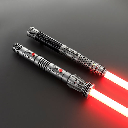 BM Lightsaber Maul & Ventress Light Saber Splitable Double Blades Weathered