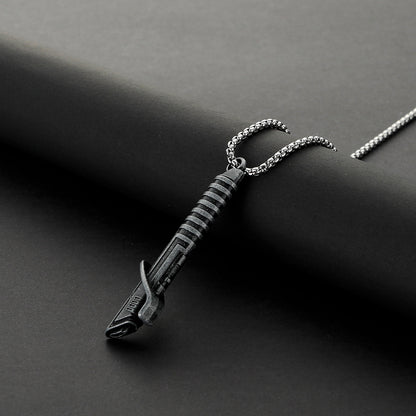 Darth Vader Lightsaber Hilt Pendant Necklace – Metal Miniature Replica