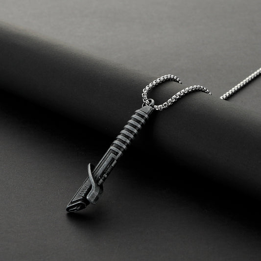 Darth Vader Lightsaber Hilt Pendant Necklace – Metal Miniature Replica