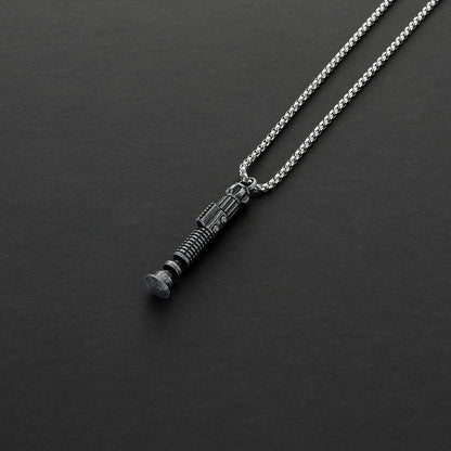 Obi-Wan Kenobi Metal Lightsaber Hilt Pendant Necklace