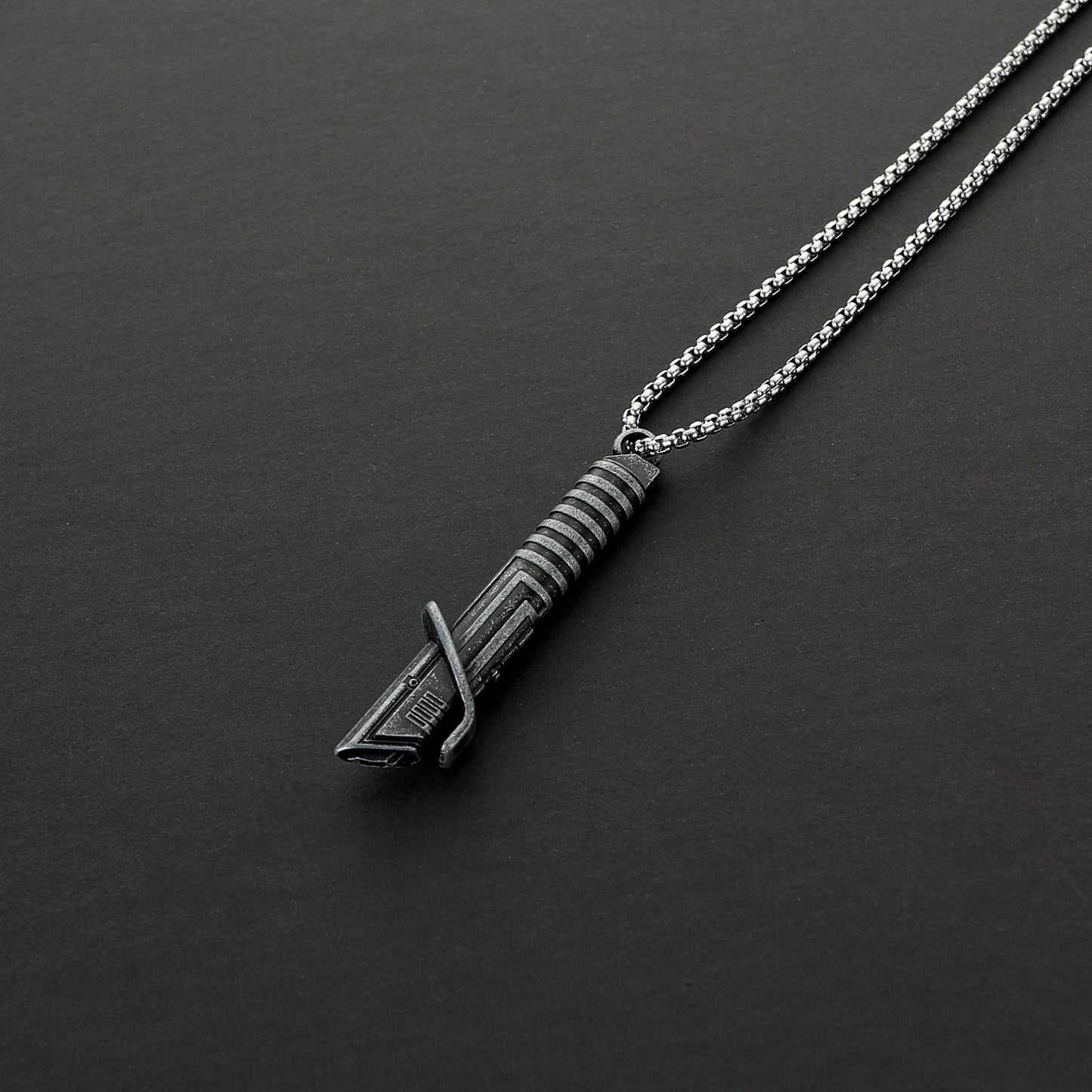 Darth Vader Lightsaber Hilt Pendant Necklace – Metal Miniature Replica