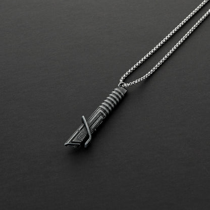 Darth Vader Lightsaber Hilt Pendant Necklace – Metal Miniature Replica