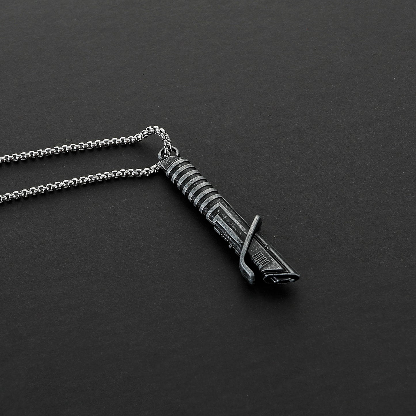 Darth Vader Lightsaber Hilt Pendant Necklace – Metal Miniature Replica