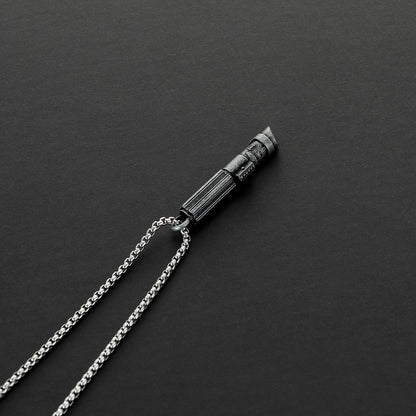 Darth Vader Metal Lightsaber Hilt Pendant Necklace – Miniature Sith Replica