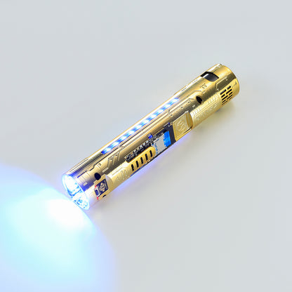 XenoPixel Custom Lightsaber Replacement Chassis Core – Gold Pogo Pin Board