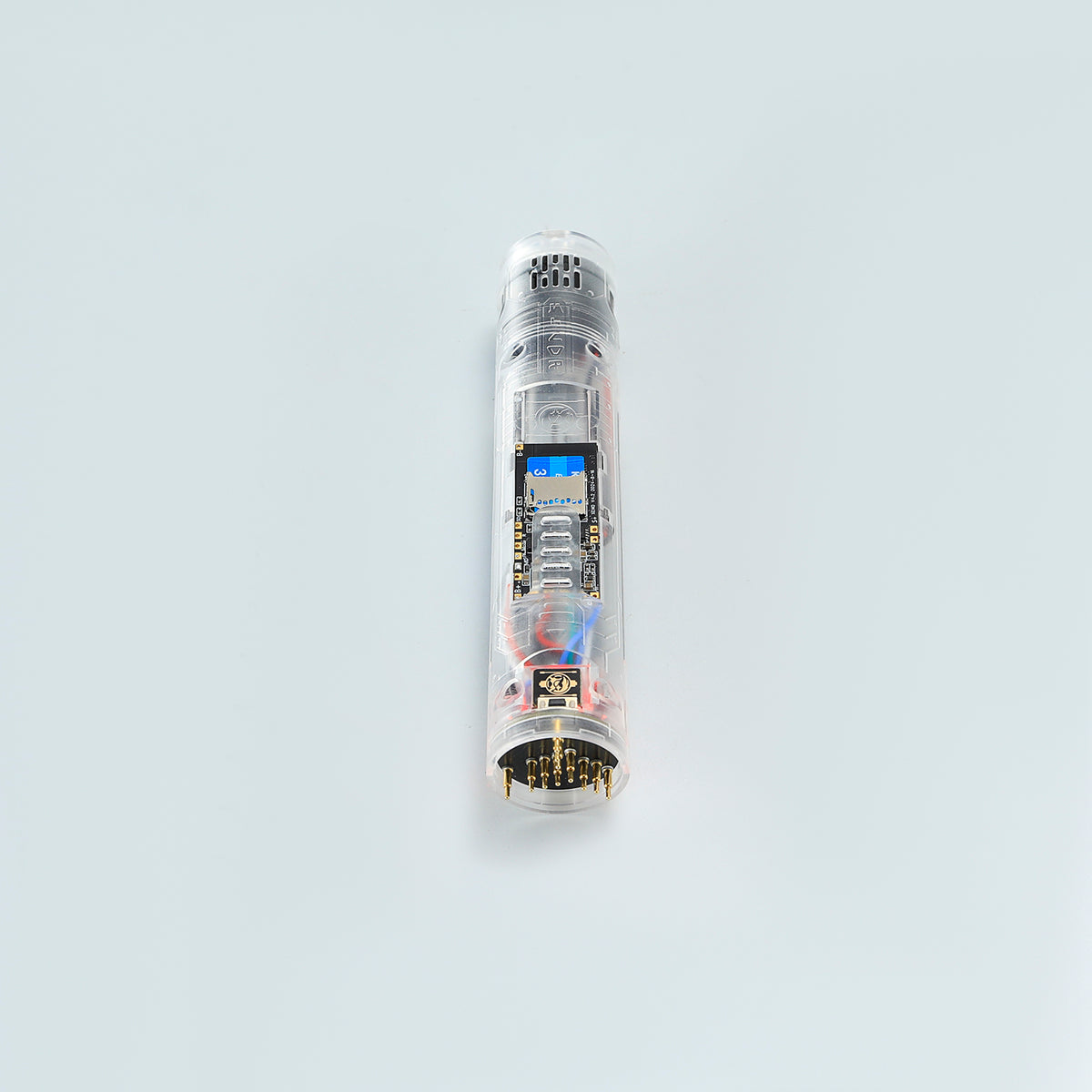 XenoPixel Custom Lightsaber Replacement Chassis Core – Clear Shell Pogo Pin Board