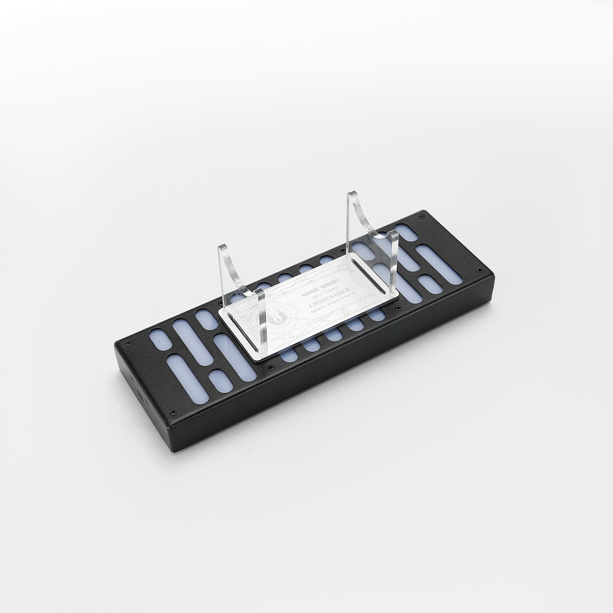 Illuminated LED Saber Stand & Character Plaque Set