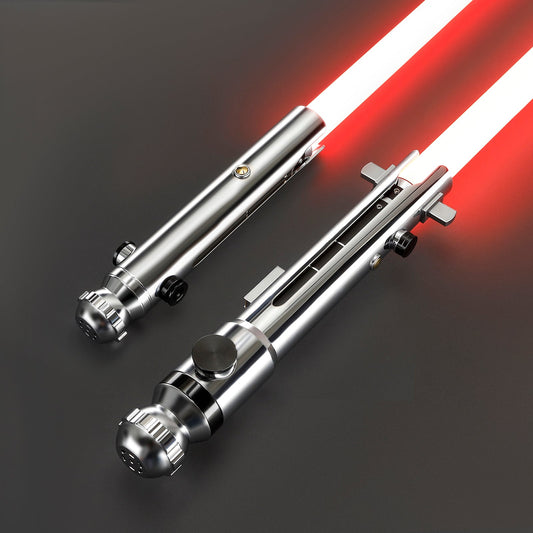 BM Lightsaber Ahsoka Variant Saber Two Electroplating Hilts White Lightsaber