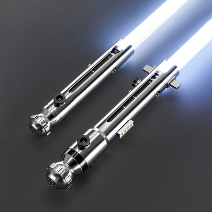 BM Lightsaber Ahsoka Variant Saber Two Electroplating Hilts White Lightsaber