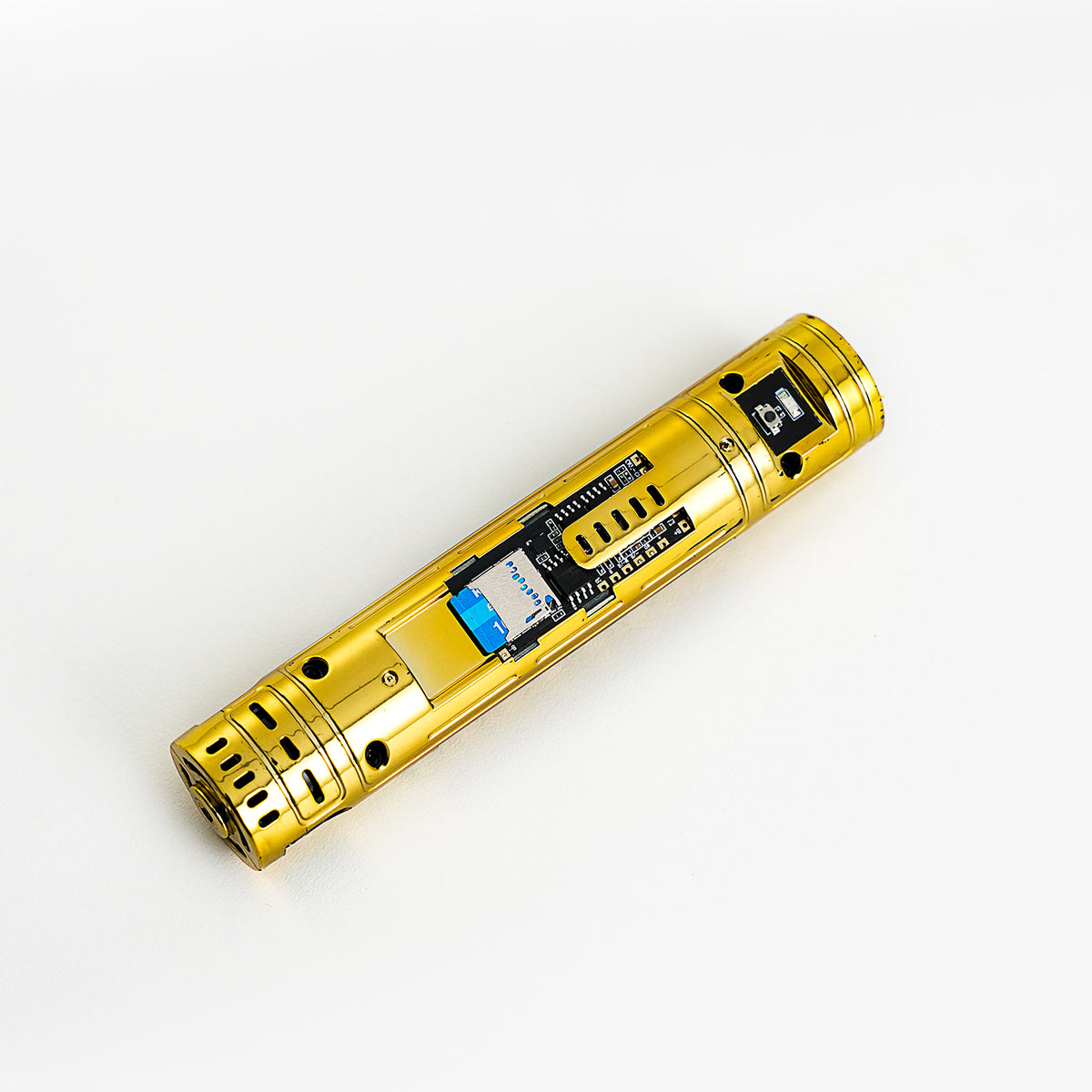 XenoPixel Custom Lightsaber Replacement Chassis Core with Kill Switch – Gold Pogo Pin Board