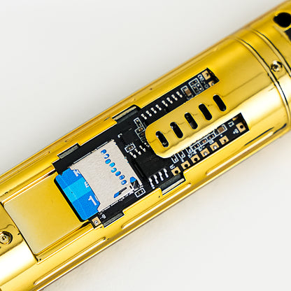 XenoPixel Custom Lightsaber Replacement Chassis Core with Kill Switch – Gold Pogo Pin Board