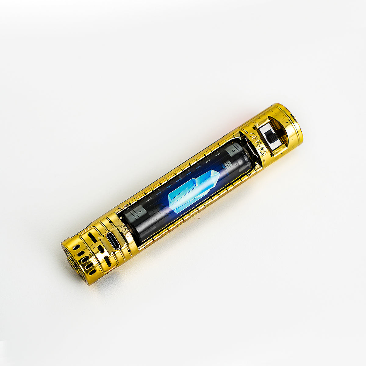 XenoPixel Custom Lightsaber Replacement Chassis Core with Kill Switch – Gold Pogo Pin Board
