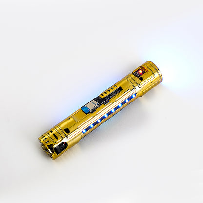 XenoPixel Custom Lightsaber Replacement Chassis Core with Kill Switch – Gold Pogo Pin Board