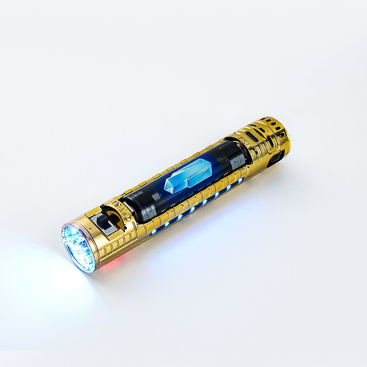 XenoPixel Custom Lightsaber Replacement Chassis Core with Kill Switch – Gold Pogo Pin Board
