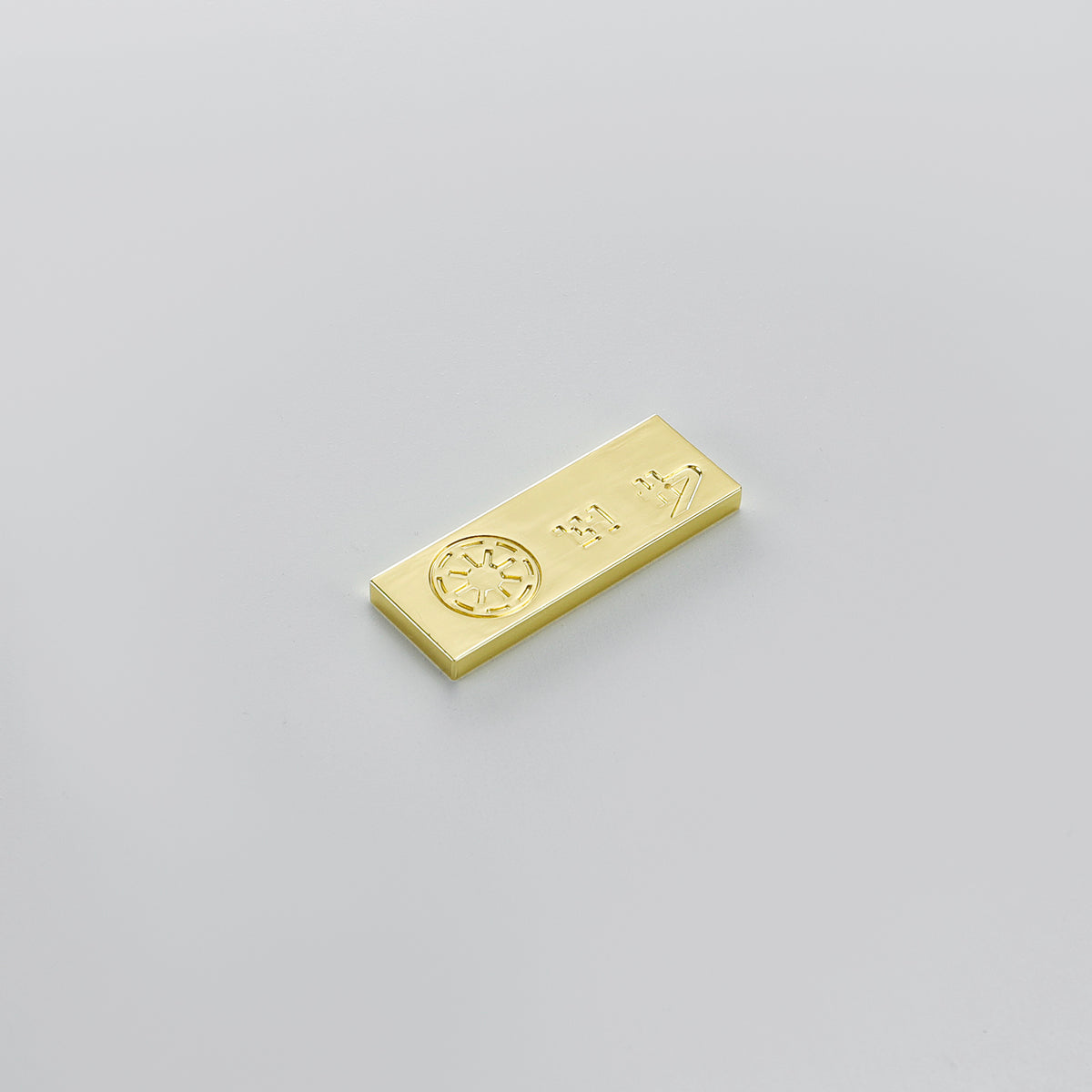 Gold Imperial Crest Lightsaber Control Box Switch Plate – Brass Hilt Accent Card