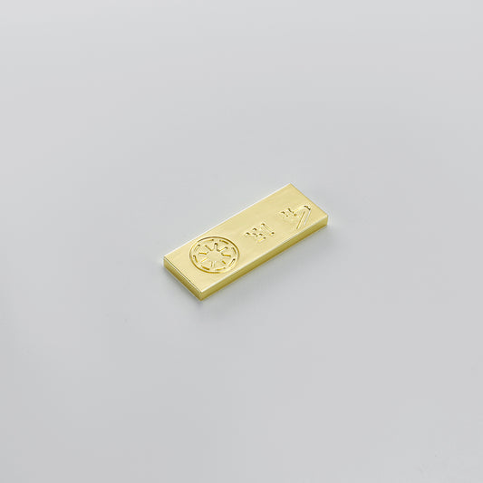 Gold Imperial Crest Lightsaber Control Box Switch Plate – Brass Hilt Accent Card