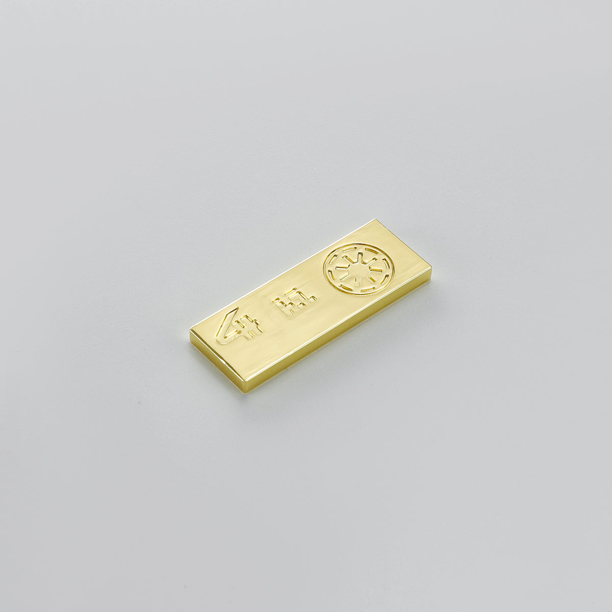 Gold Imperial Crest Lightsaber Control Box Switch Plate – Brass Hilt Accent Card